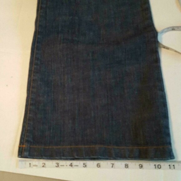 Forever Jeans Women’s Size 32/32 Wide Leg Dark Wash Stretch Mid Rise Zip Fly - Picture 9 of 11